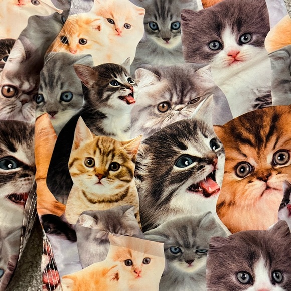 Bio World Cat Print Swim Shorts - Picture 2 of 7